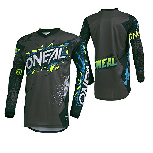 O'Neal 001E-912 Men's Element Villain Jersey Gray Small