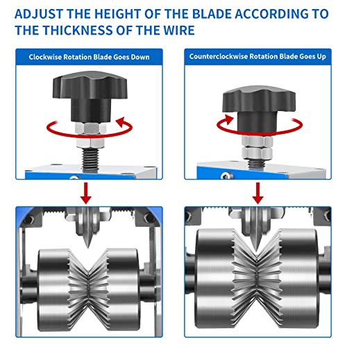 SENDUO Upgraded Replacement Wire Passing Wheel for Copper Wire Stripper Machine,Feeder Assembly Replacement Kit,Upgrade And Improve Wire Stripping Machine (Not the Spindle)