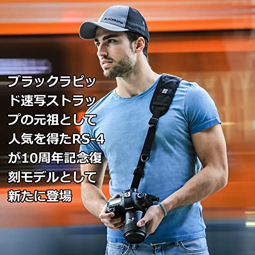 BLACKRAPID RS-4 Retro Classic, Original Camera Sling Design, Strap for DSLR, SLR and Mirrorless Cameras, for Right-Handed and Left-Handed Photographers, with On-The-Fly Sling Length Adjuster