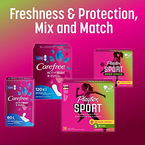 Playtex Sport Tampons, Super Absorbency, Fragrance-Free - 48ct