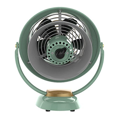 Vornado VFAN Vintage Air Circulator Fan, 3 Speeds, Metal Construction, Adjustable Airflow, Green