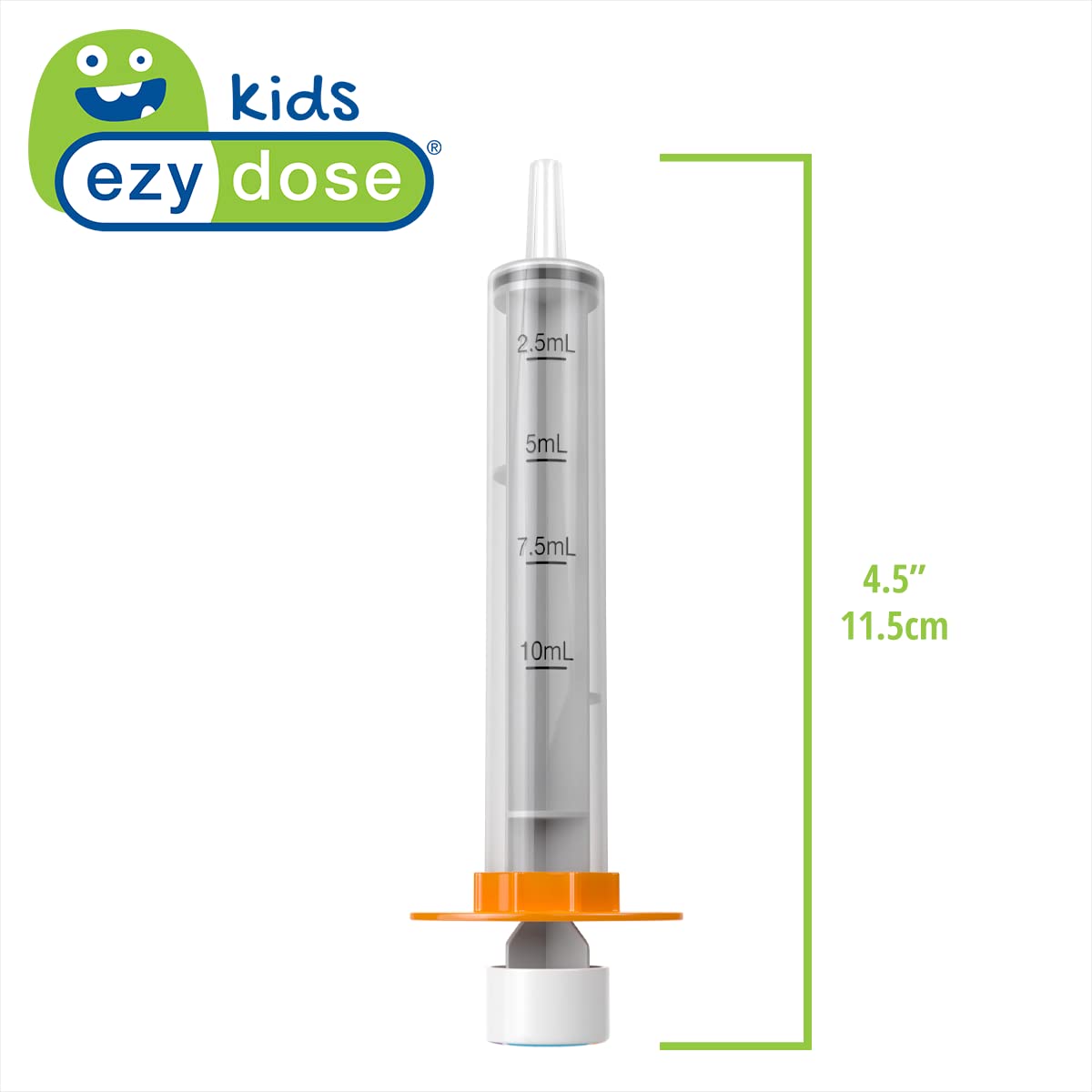 EZY DOSE Kids Baby Oral Syringe & Dispenser, True Easy Design for Liquid Medicine, Easy to Control, 10 mL/2 TSP Color Coded, BPA Free