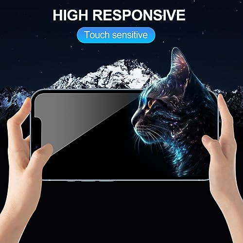 AVOAR 3 Pack Screen Protector for iPhone 15 Pro Max, 6.7 Inch HD Clear Tempered Glass Full Screen Case Friendly, Anti-Scratch, Bubble Free