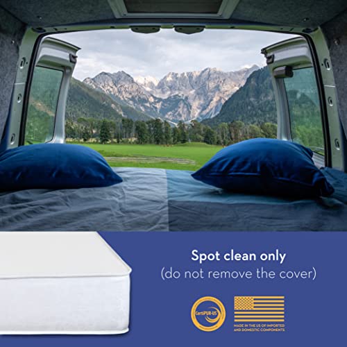 Serenia Sleep Twin Mattress for RV Camper, 6-Inch Memory Foam - CertiPUR-US Certified RV Mattress for a Comfortable Sleep - Open Cell Foam Trailer Bed Mattresses (39” x 75”)