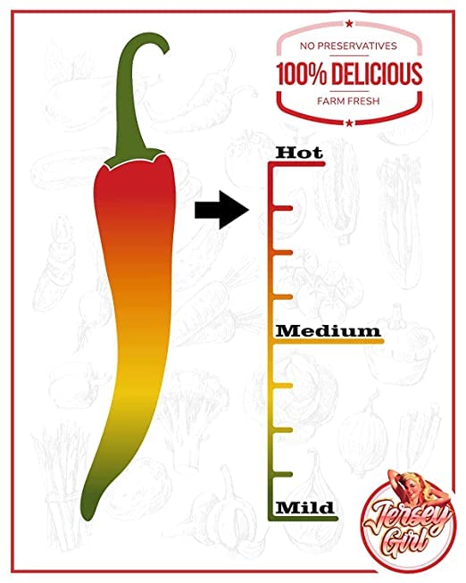 Jersey Girl Hot Sauce Co Scorchin' Hot Sauce - Made with Carolina Reaper & Dragon's Breath Peppers/2 of the Hottest Peppers in the World - All Natural, A Sodium/Salt Free Condiment - 5 Oz Bottle