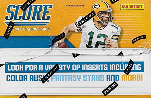 2018 Score NFL Football Unopened Factory Sealed Box of 24 Packs 288 Cards Total with 72 Rookies and 48 Inserts Possible Baker Mayfield, Sam Darnold and Josh Allen Rookie Cards and Autographs