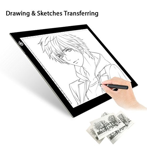 LitEnergy A3 LED Copy Board Light Tracing Box, Ultra-Thin Adjustable USB Power Artcraft LED Trace Light Pad for Tattoo Drawing, Streaming, Sketching, Animation, Stenciling