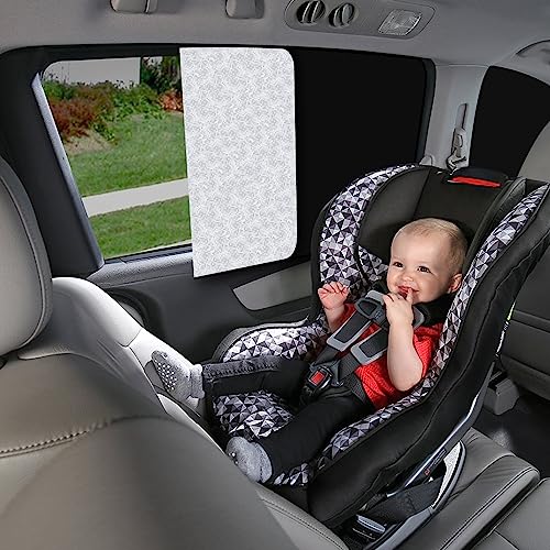 ZATOOTO 2 Pcs Rear Window Covers - Car Side Window Sun Shades - Privacy Magnetic Reflected Sunlight Protection for Baby Child Sleeping