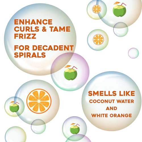 OGX Quenching + Coconut Curls Curling Hair Butter, Deep Moisture Leave-In Hair Mask & Treatment with Coconut Oil, Citrus Oil & Honey, Paraben-Free and Sulfated-Surfactants Free, 6.6 oz