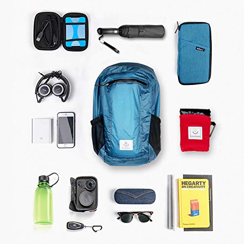 4Monster Hiking Daypack,Water Resistant Lightweight Packable Backpack for Travel Camping Outdoor (Yellow Green, 32L)