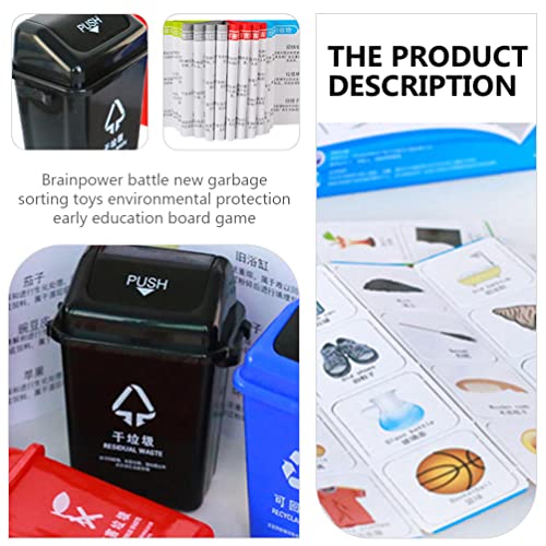 POPETPOP Trash Can - Manual-Lift Opening Mechanism, Paper Material, As Shown