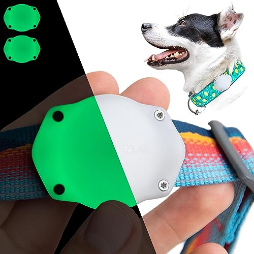 TagVault™ AirTag Dog Collar Mount (2 Pack) - IP68 Waterproof, Doesn't Dangle, Fits All Width Collars | Elevation Lab