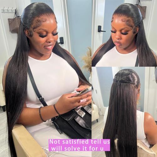 HUICHU 13x6 straight lace front wig human hair (20inch)