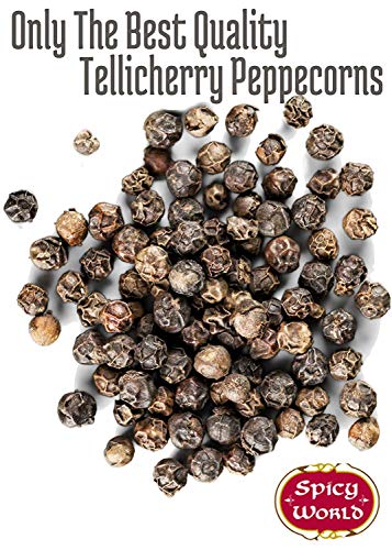 Spicy World Black Peppercorns Whole 1 Pound - As Seen On Tik Tok - Non-GMO, Steam Sterilized Whole Peppercorns for Grinder Refill