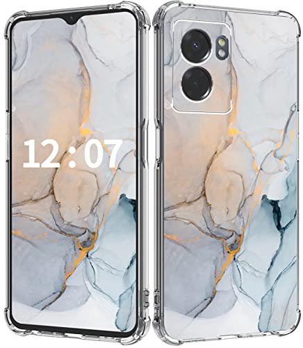 Dcwunk Compatible with OnePlus Nord N300 5G Case 6.56", [Stylish Marble Pattern] Soft Durable Slim TPU Thin Shockproof Protective Phone Case Cover for OnePlus Nord N300 5G 2022