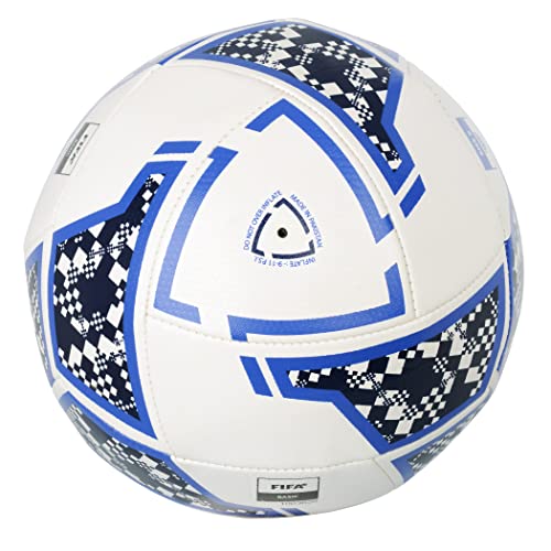 Umbro Neo Swerve Soccer Ball, Size 4, Yellow/Blue/Red