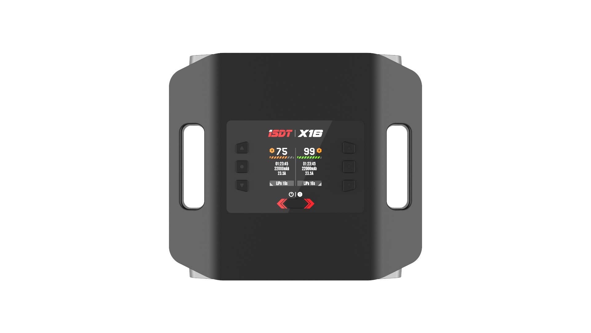 ISDT X16 2X1100W 2X20A Lipo Battery Balance Charger Dual for Rc Models 2-16S Life，LiPo，LiHv，ULiHv PB -US Plug