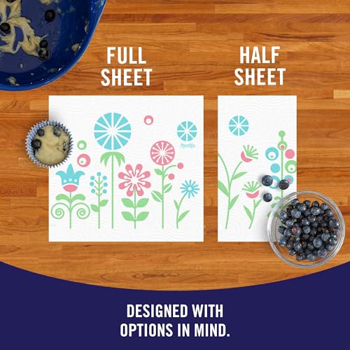 Sparkle Pick-A-Size Paper Towels, Spirited Prints, 6 Double Rolls = 12 Regular Rolls, Everyday Value Paper Towel With Full And Half Sheets