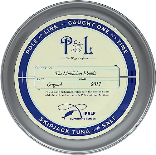 POLE AND LINE Skipjack Tuna in Water, 5 OZ