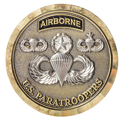 United States USA Army Airborne A/B Paratroopers All The Way Challenge Coin