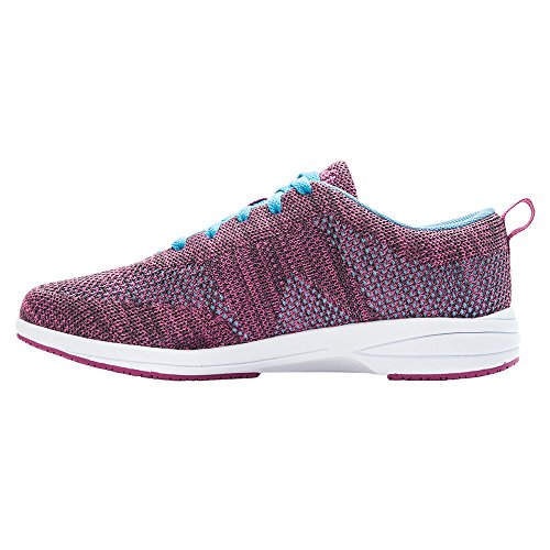 Propét Women's Washable Walker Evolution Shoe, Berry/Blue, 7 Medium US