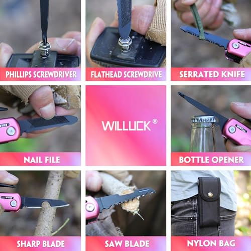 Mothers Day Gifts for Mom Women Wife - Birthday Gifts for Women, Multitool Hammer - Anniversary Christmas P’ink Gifts from Daughter Son - Stocking Stuffers for Women, Mom, Wife, Girlfriend, Grandma