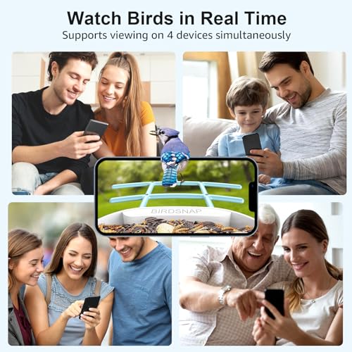 birdsnap® PAV - Smart Bird Feeder with Camera, 5 DIY Add-ons & 64G SD Card Auto Record Bird Video Bird House for Outside, AI Identify Bird Auto Capture with Solar Panel, Ideal Gift for Bird Lover