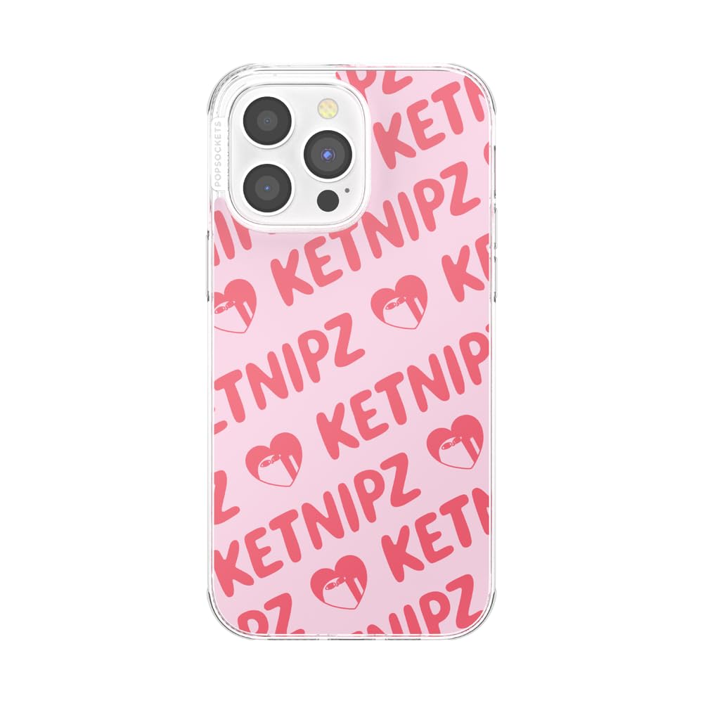 PopSockets iPhone 14 Pro Max Case with Phone Grip and Slide Compatible with MagSafe, Phone Case for iPhone 14 Pro Max Wireless Charging Compatible - Ketnipz