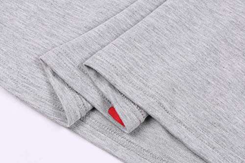 Vekline Baseball Mom Sweatshirts Women Baseball Hoodie Long Sleeve Hooded Blouse with Pockets Gray, X-Large