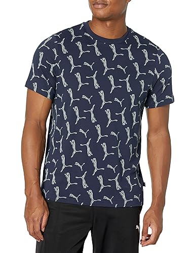 PUMA Men's Graphics Tee 3, Navy-AH23Q4LLAOP