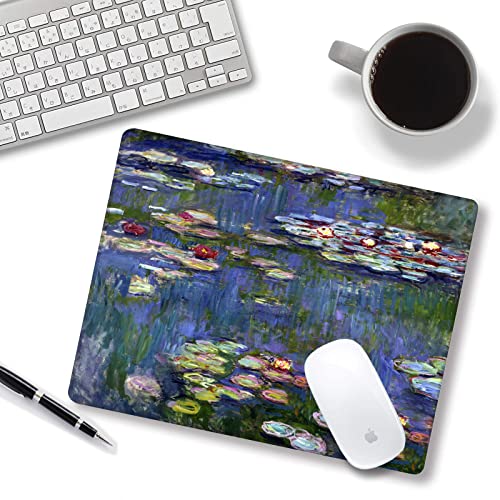 ToLuLu Mouse Pad Small Mousepad with Stitched Edge, Rectangle Gaming Mouse Mat Customized Art Non Slip Rubber Mini Cute Mouse Pads for Computer, Laptop Office Home School, Art Painting