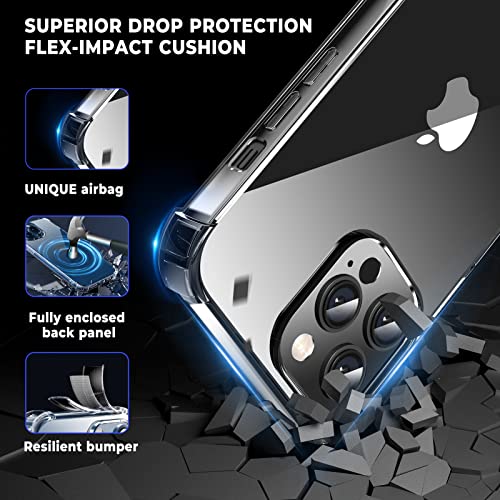 ORIbox Case for iPhone 13 pro, with 4 Corners Shockproof Protection Black