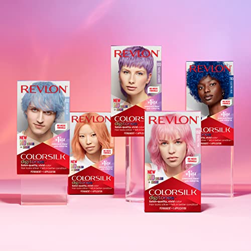 Revlon Permanent Hair Color ColorSilk Digitones with Keratin, 79D Electric Blue (Pack of 1)