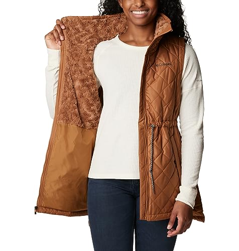 Columbia Women's Copper Crest Mid Vest, Camel Brown, Small