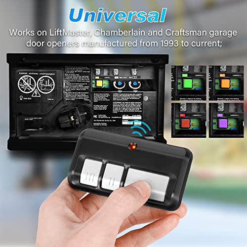 for Chamberlain LiftMaster Craftsman Garage Door Opener Remote 893LM 893MAX 971LM Universal
