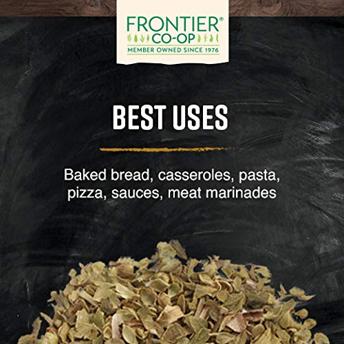 Frontier Co-op Mediterranean Fancy Oregano Leaf, 1-Pound Bulk, Great On Pizza, Italian & Mexican Fare, Kosher