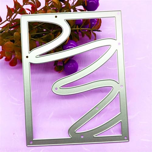 LZBRDY 5 Pieces Triangle Frames Embossing Cutting Dies Stencil for Card Making and Scrapbooking Birthday Thanksgiving Christmas Craft Die Cuts