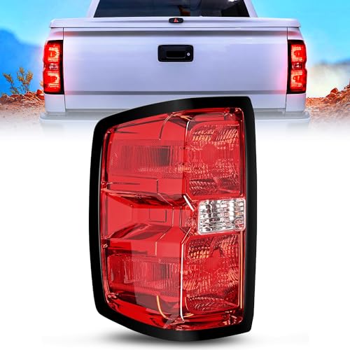 Nilight Driver Side Taillight Assembly for 2014 2015 2016 2017 2018 2019 Chevy Silverado 1500 2500HD 3500HD 2015-2019 GMC Sierra 3500HD 2019 Silverado 1500LD OE Style Rear Lamp