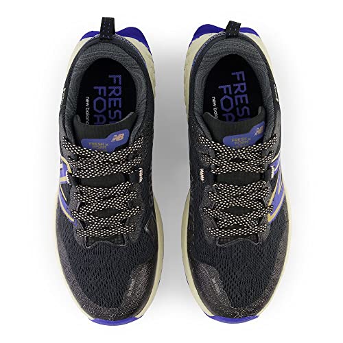New Balance Women's Fresh Foam X Hierro V7 Trail Running Shoe, Shadow/Black, 8.5 Wide
