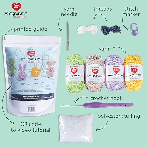 Red Heart Amigurumi Ross The Elephant Kit