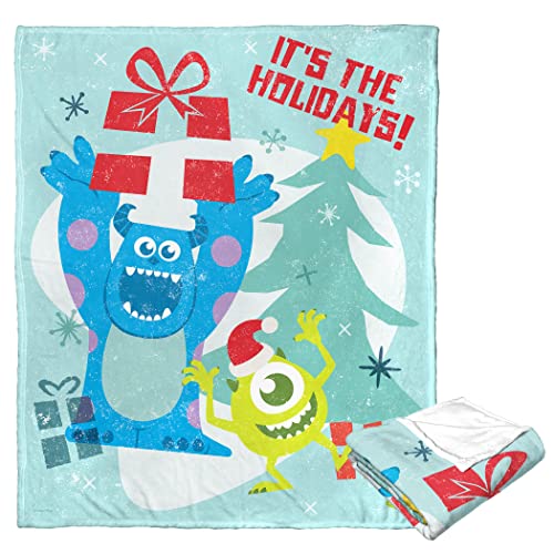 Northwest Monsters Inc Silk Touch Throw Blanket, 50" x 60", Festive Mosters