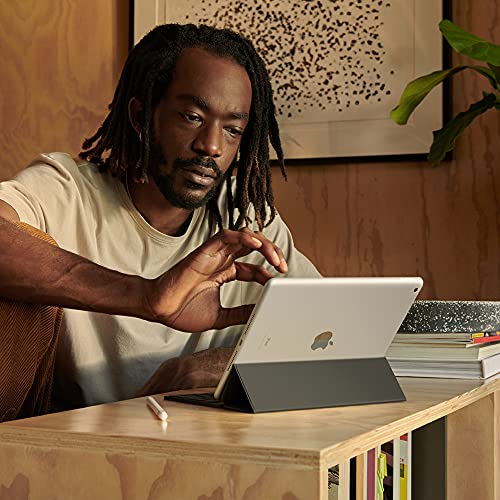 Apple iPad (9th Generation): with A13 Bionic chip, 10.2-inch Retina Display, 256GB, Wi-Fi, 12MP front/8MP Back Camera, Touch ID, All-Day Battery Life – Space Gray
