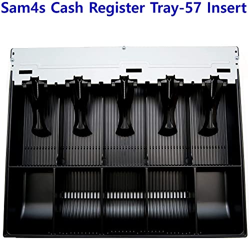 HK SYSTEMS SAM4S Cash Drawer Insert Money Tray 57, 5 Bills and 5 Coins, Compatible with Sam4s ER-5200, ER-5240, ER-5215, ER-380, ER-350, ER-520, ER-530, ER-650, ER-900 Series, SPS-300 Series