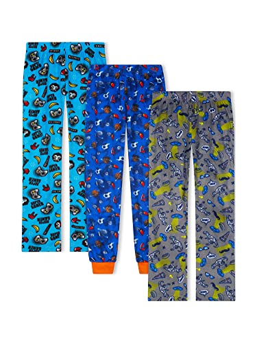 Sleep On It Boys Pajama Pants for Kids 3-Pack Soft Pajama Bottoms for Boys