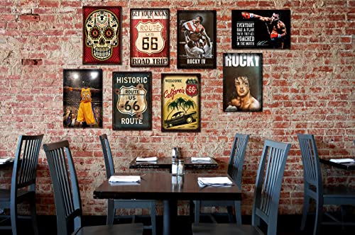Retro Metal Tin Sign Poster Vintage Black Classic Car for Bars Restaurants Cafe Pub Plaque Man Cave Wall 8x12 Inch