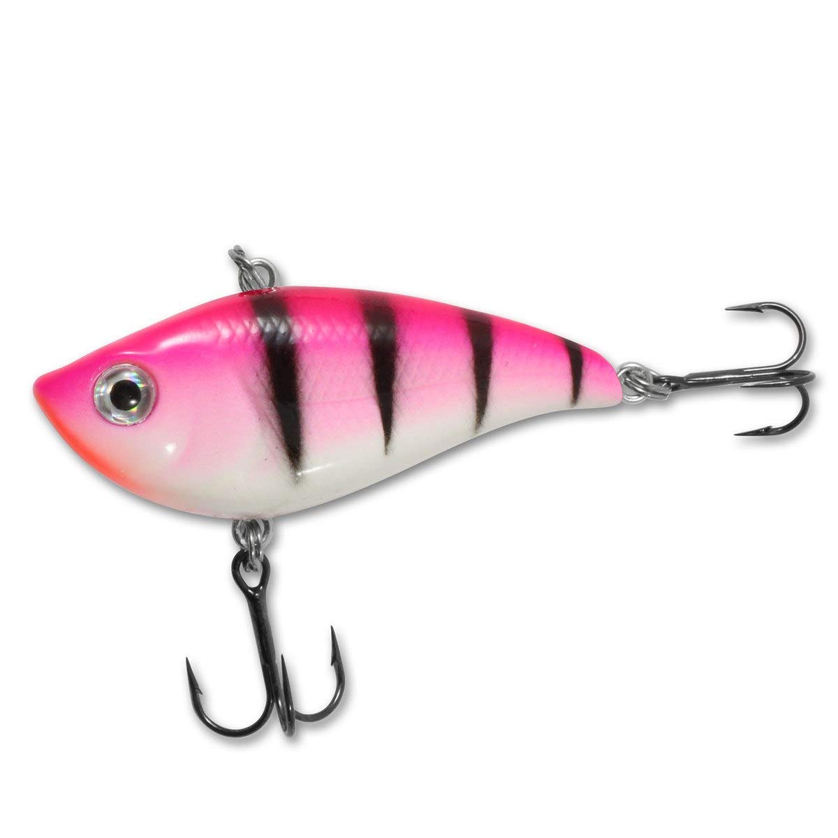 Northland Tackle Rippin' Shad Fishing Hook - Freshwater Fishing Lure for Bass, Walleye, Trout, Crappie, & Others - The Perfect Bait in Any Kit (Glo Firetiger, 2", 3/8 Oz)