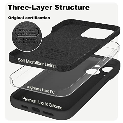 LOVE 3000 Designed for iPhone 13 Case, Premium Silicone with [Camera Protection] [Soft Anti-Scratch Microfiber Lining] Shockproof Protective Phone Case for iPhone 13 Women Men Girls 6.1", Stone