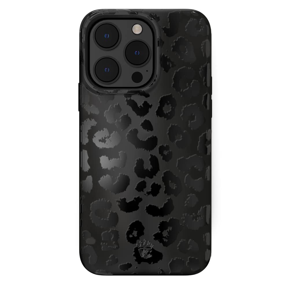 VELVET CAVIAR Black Leopard Cheetah Print Phone Case for iPhone 14 Pro - Compatible with MagSafe - 10ft Drop Tested