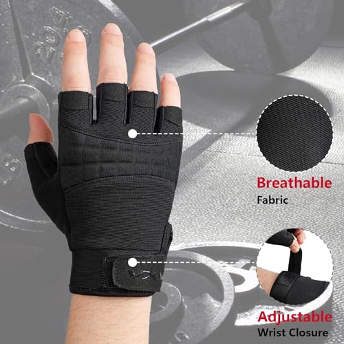 VXW Workout Gloves for Men and Women, Exercise Gloves for Weight Lifting, Cycling, Gym, Training, Fitness Breathable and Snug Fit(Small)