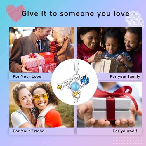 LUXILLA Mother Infinity Symbol Dangle Charm 925 Sterling Silver Charms fit Bracelets Necklace Pendant Bead Charms Jewelry Gift for Women Family Friends